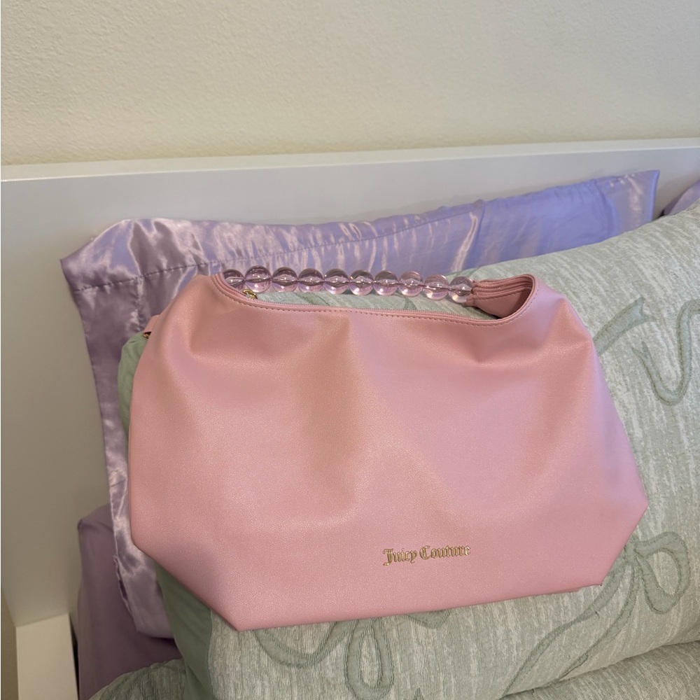 Juicy Couture Pink Bag with Beaded Handle